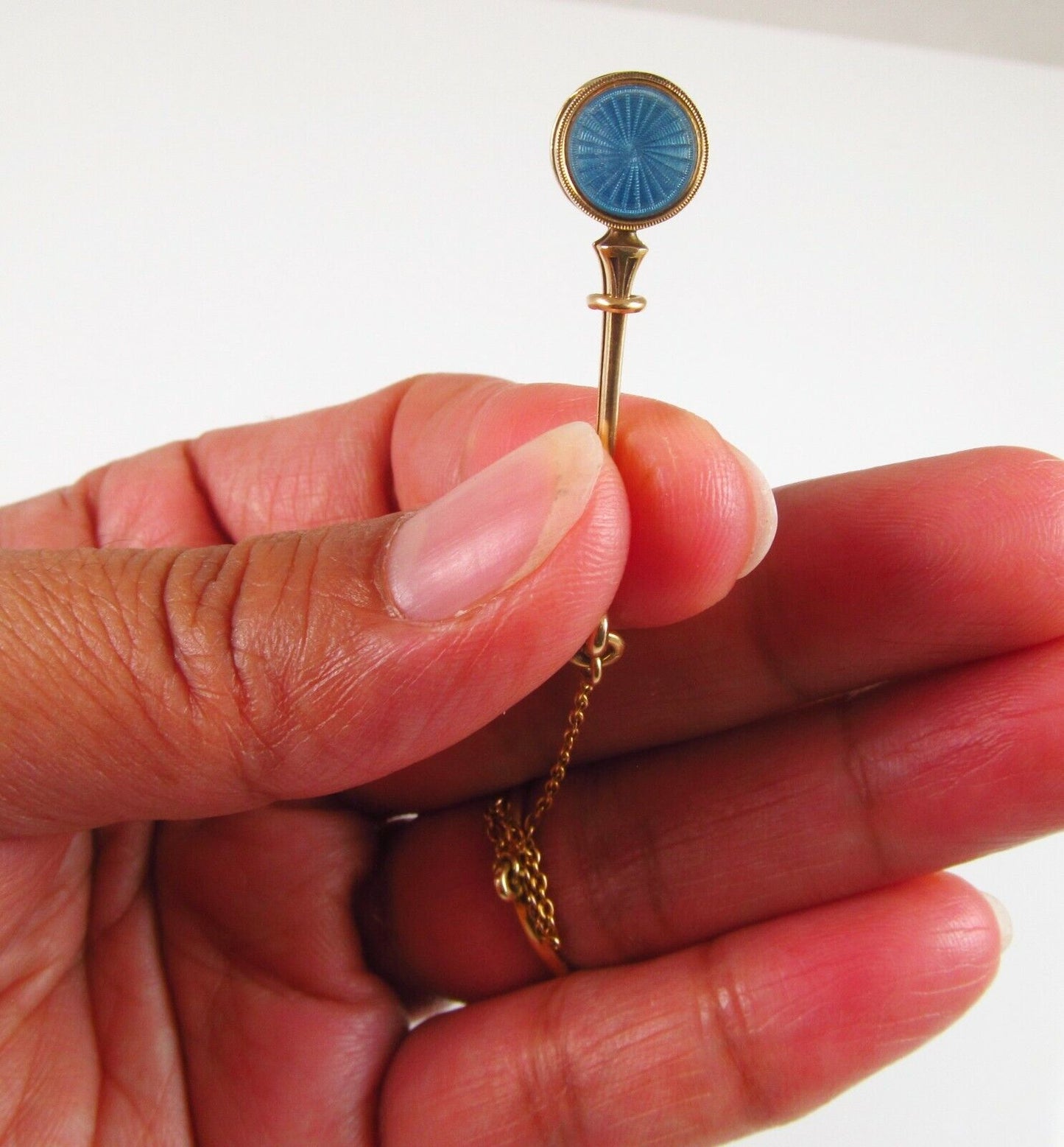 Rare Antique 14K Gold Belle Epoque Bippart, Griscom & Osborn Enamel Posy Holder