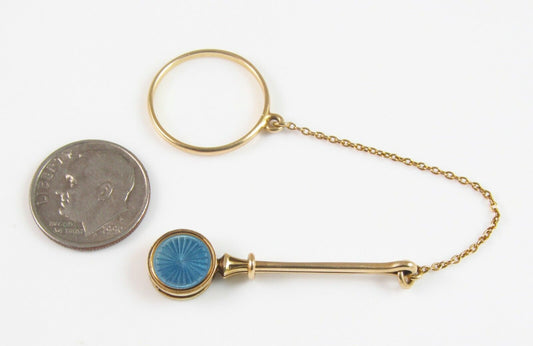 Rare Antique 14K Gold Belle Epoque Bippart, Griscom & Osborn Enamel Posy Holder