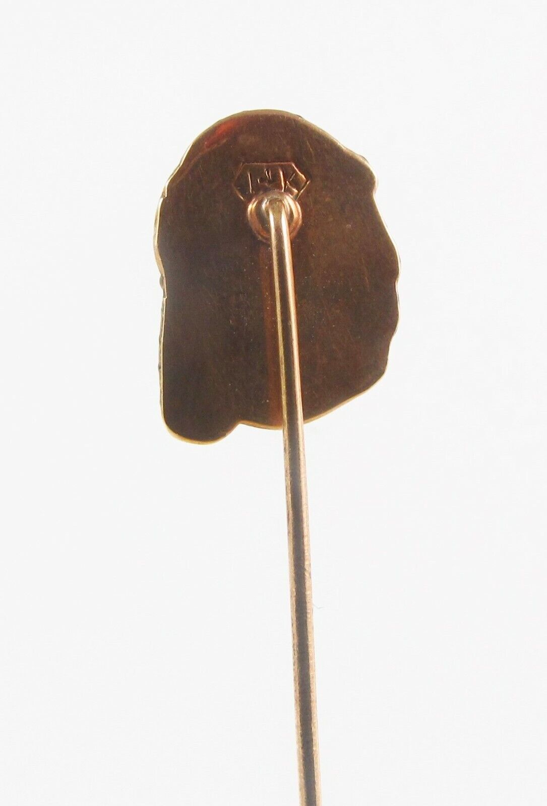 Antique 14K Gold Art Nouveau Polychrome Enamel & Diamond Arab Sheik Stick Pin